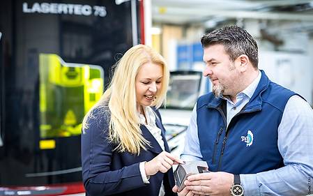 Corinna Lindinger, Managing Director of TFM, and Michael Reitberger, responsible for Sales and Technical Plant Management.